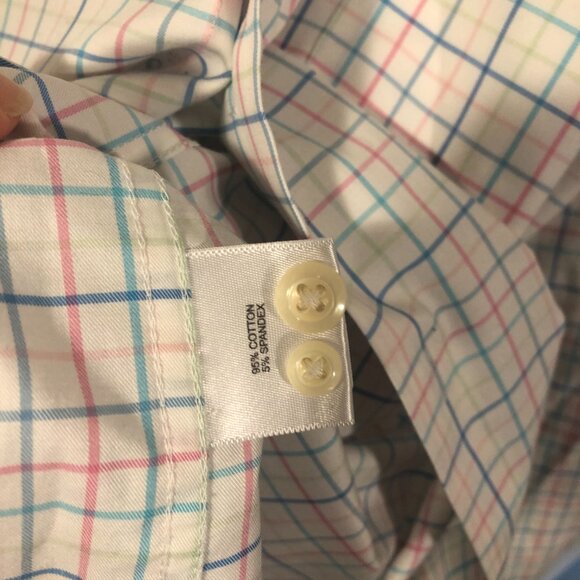 Peter Millar men striped color casual long sleeve shirt, L - Picture 10 of 11